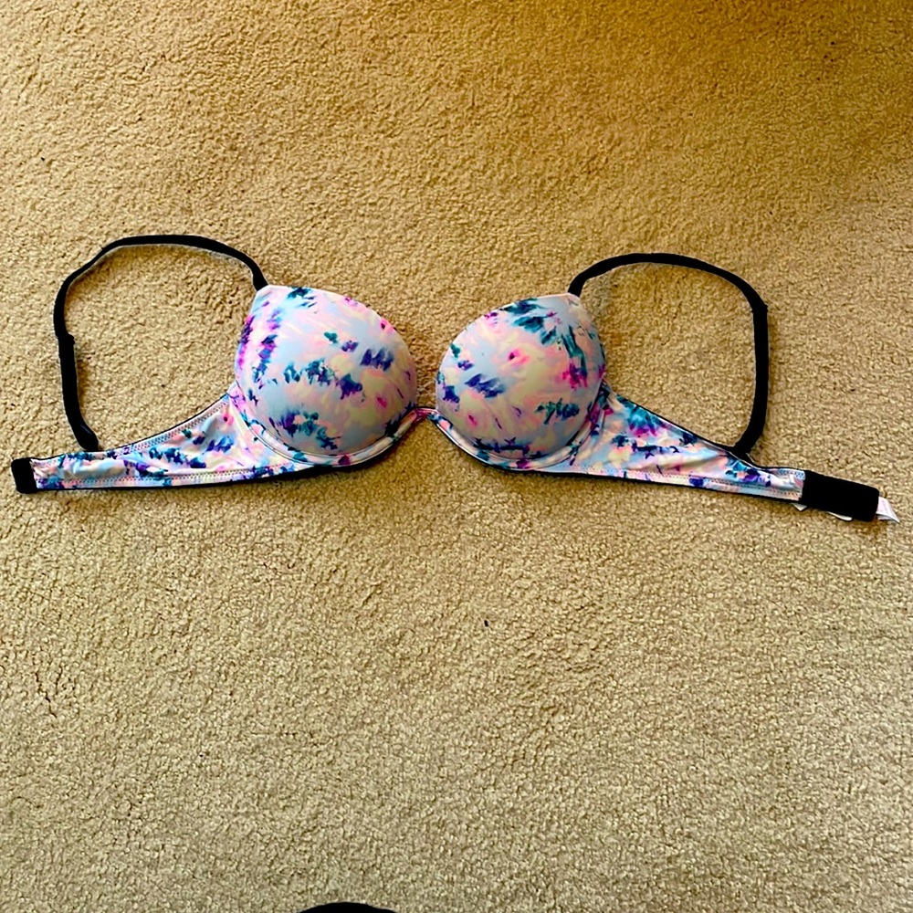 Pink push up bra size